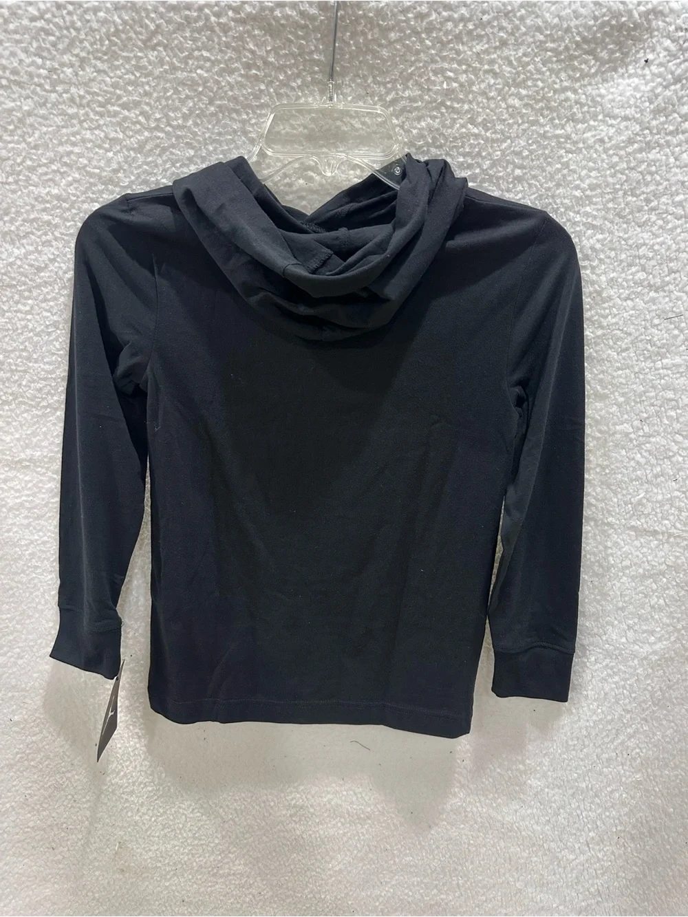 Boy’s Jordan Black Hooded Long Sleeve Tee